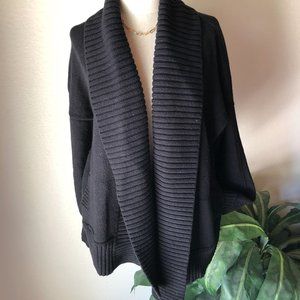 🌼 J.Crew Black Open Cardigan Sweater Jacket